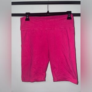 Ambiance Hot Pink Biker Shorts